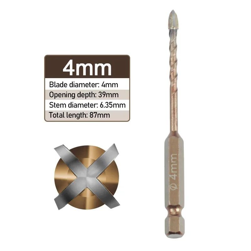 ProBore MultiSurface Masonry Tile Drill Bit Set 3mm12mm Hex Shank 5