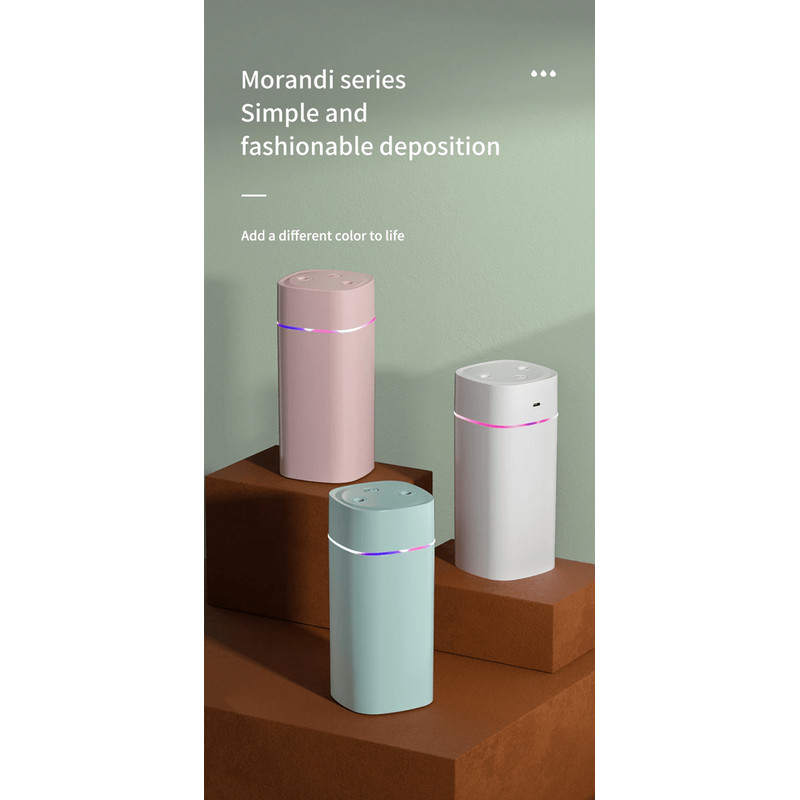 BreezeGlow Dual Nozzle USB Humidifier With Aromatherapy And Ambient Light 1