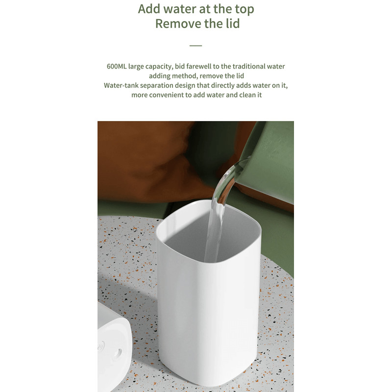 BreezeGlow Dual Nozzle USB Humidifier With Aromatherapy And Ambient Light 3