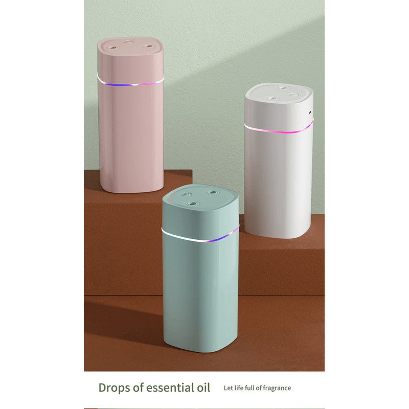 BreezeGlow Dual Nozzle USB Humidifier With Aromatherapy And Ambient Light 5