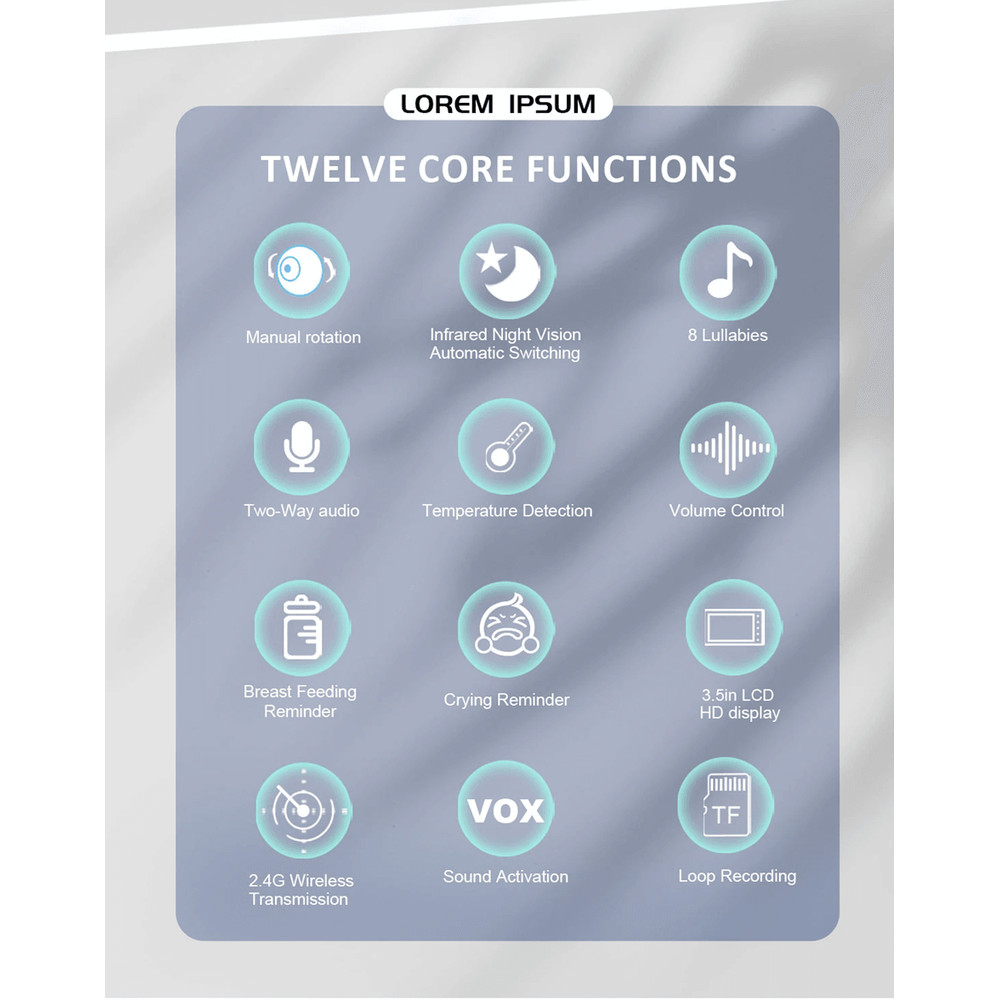 QuietNest Wireless Video Baby Monitor With Night Vision And Two Way Audio 2