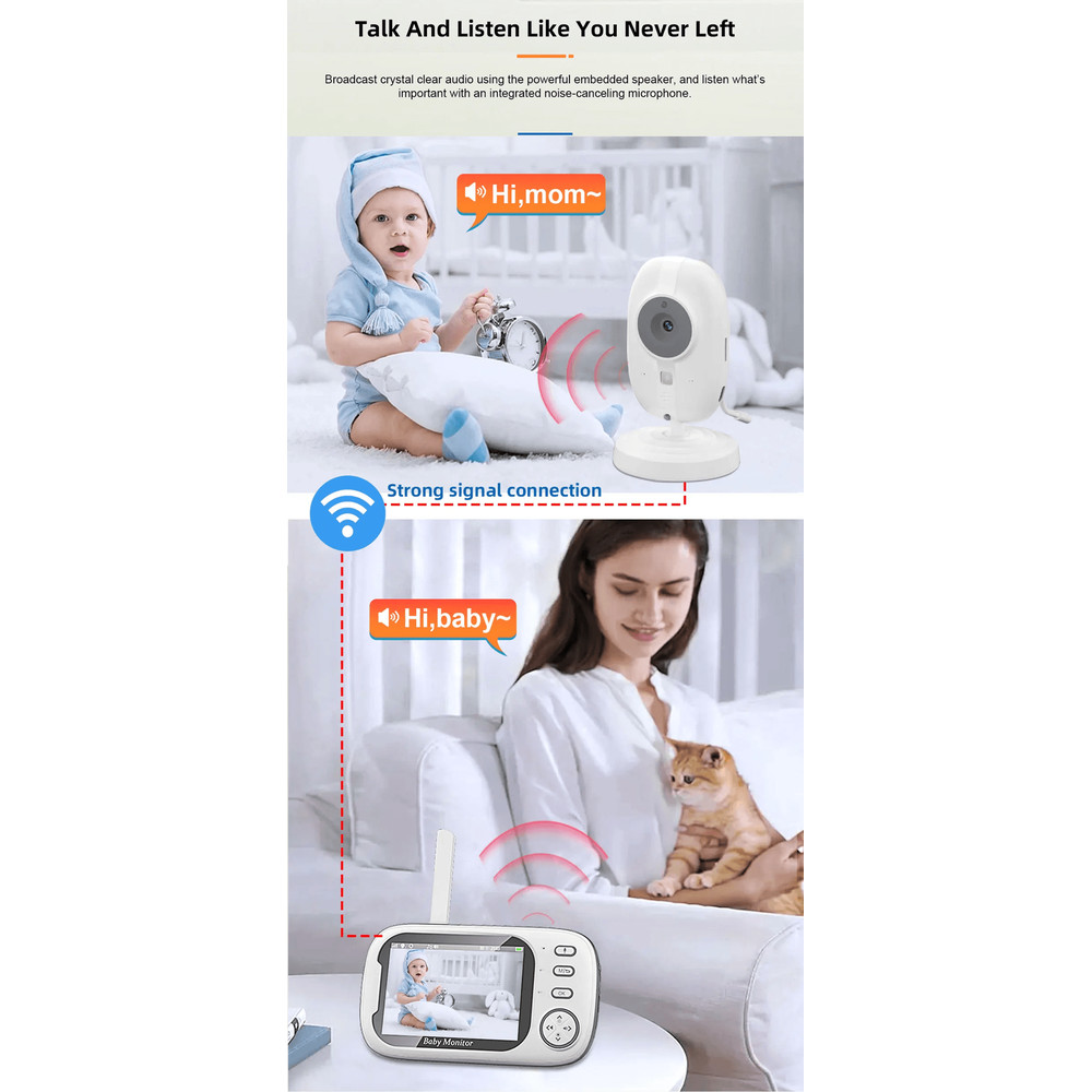 QuietNest Wireless Video Baby Monitor With Night Vision And Two Way Audio 5
