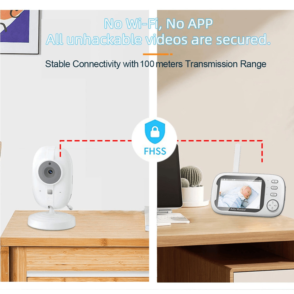 QuietNest Wireless Video Baby Monitor With Night Vision And Two Way Audio 6