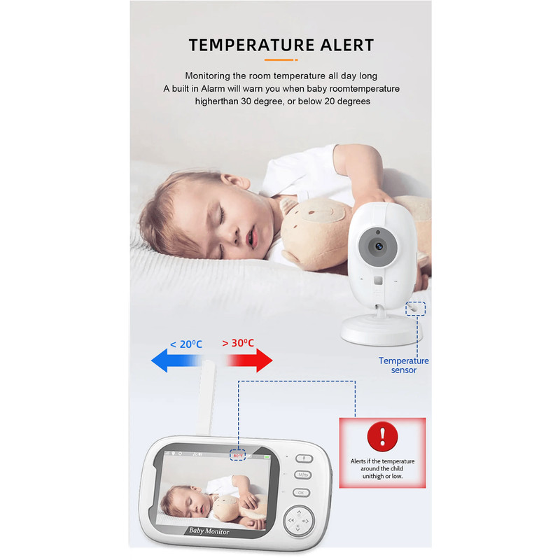 QuietNest Wireless Video Baby Monitor With Night Vision And Two Way Audio 8