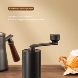 brewmate manual coffee grinder – adjustable hand crank for travel and home brewing