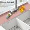 Silicone Sink Splash Guard Faucet Mat XL Drying Pad And Countertop Protector 1