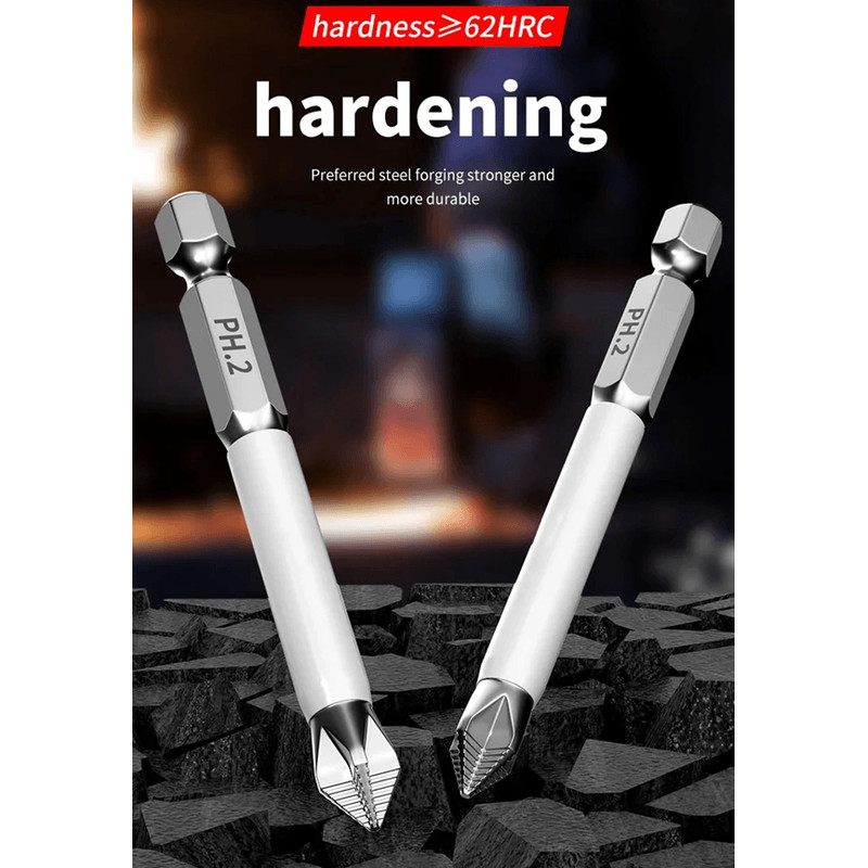 Magnetic Phillips Screwdriver Bits 6Piece AntiSlip Set For Electric Drills 4