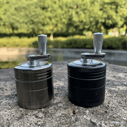 manual nut and spice grinder – handheld crusher for nutmeg, ginger, rock salt & peppercorn