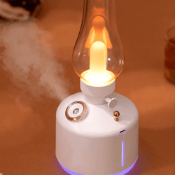 retroglow aroma diffuser lamp – usb cool mist humidifier with 7-color led lights