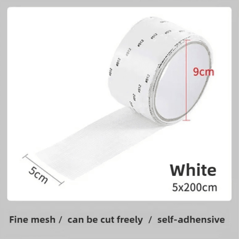 MeshGuard Window Screen Repair Tape SelfAdhesive AntiInsect Patch Roll 6