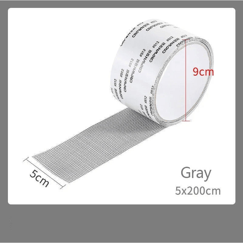 MeshGuard Window Screen Repair Tape SelfAdhesive AntiInsect Patch Roll 5