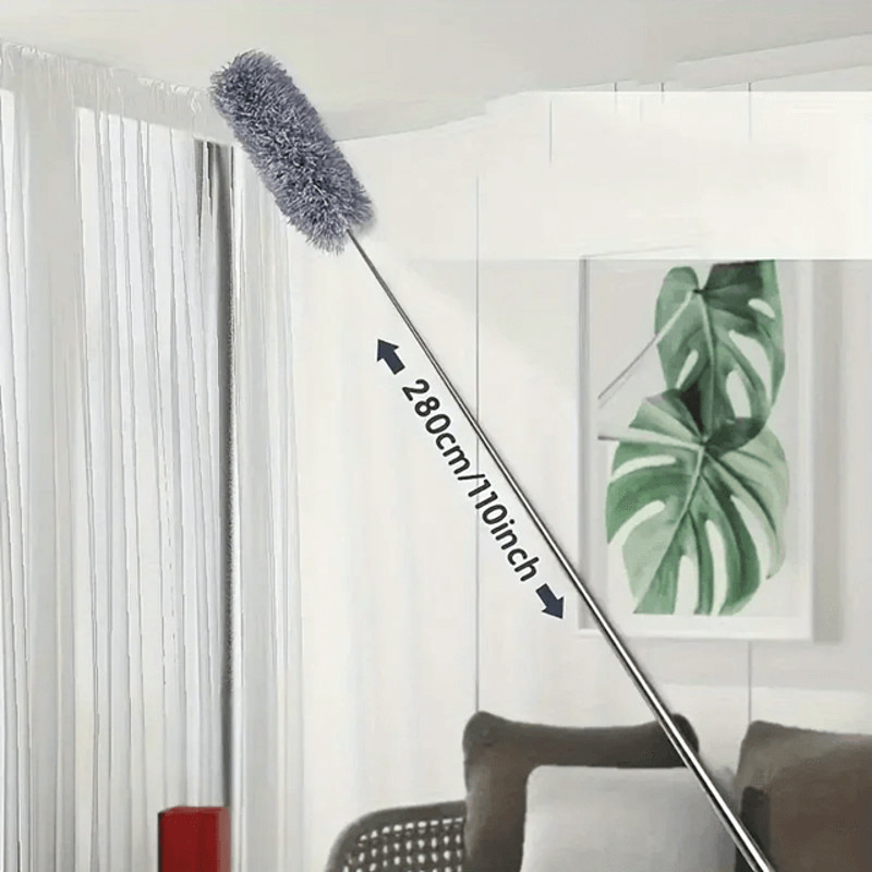 SkySweep Extendable Feather Duster 28M Long Electrostatic Ceiling Wall Cleaner 0