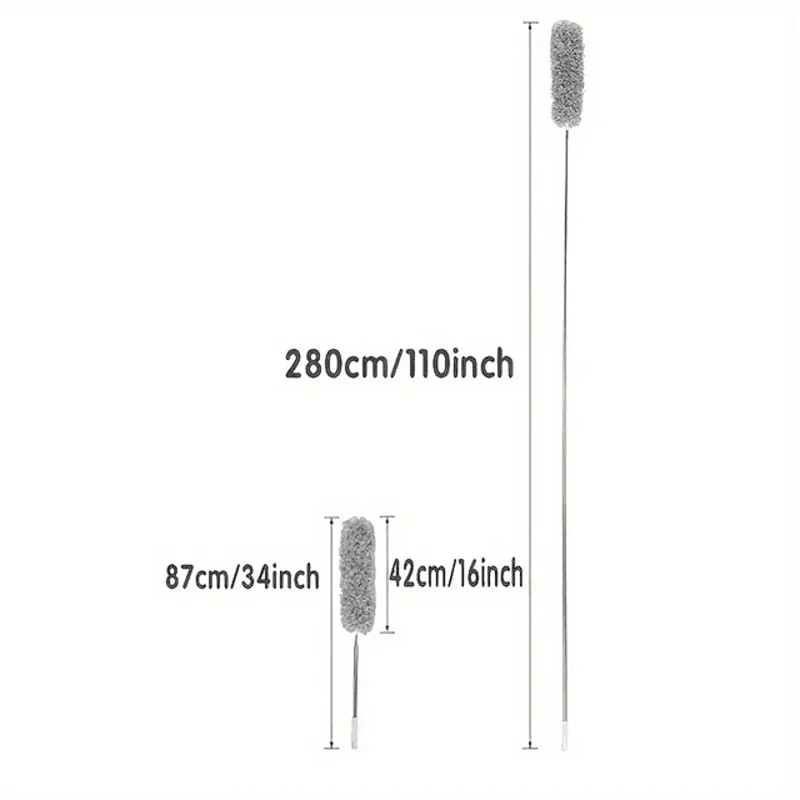 SkySweep Extendable Feather Duster 28M Long Electrostatic Ceiling Wall Cleaner 1