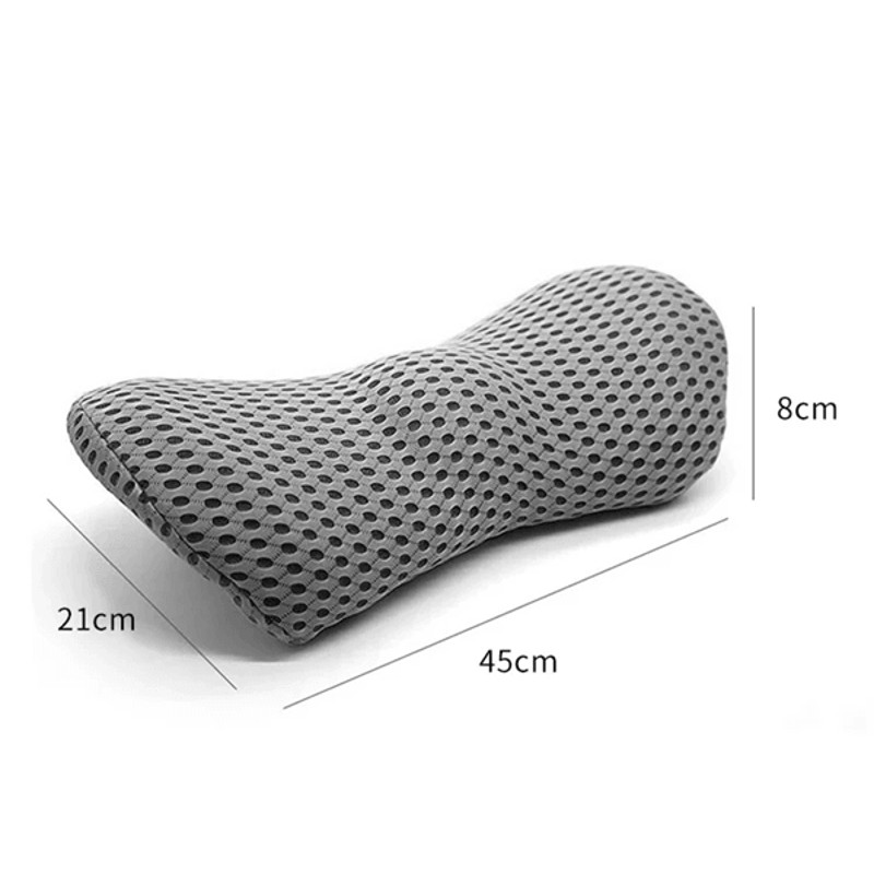 ComfortCore Memory Foam Lumbar Pillow  Breathable Car Seat  Bed Cushion For Back Support 7