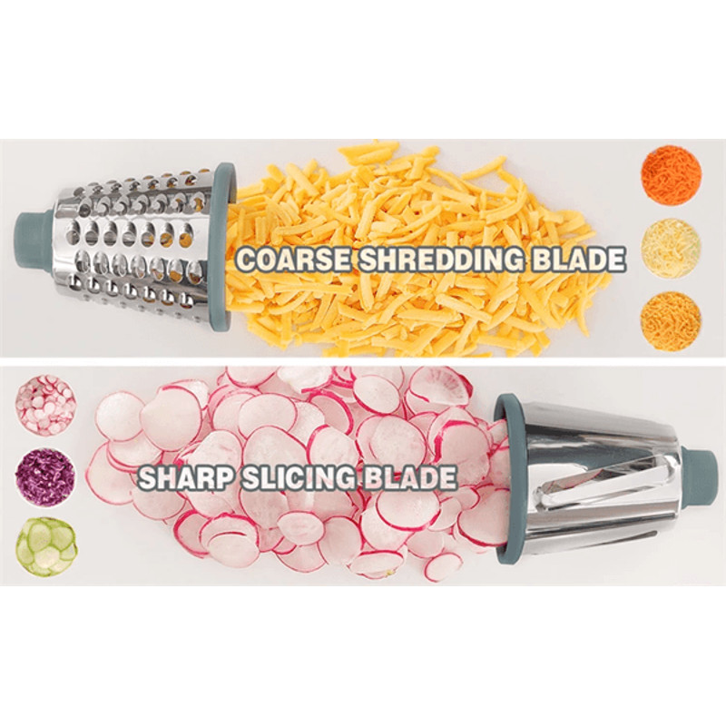 GrateMate 3in1 Rotary Cheese Grater  Manual Vegetable Slicer  Nut Grinder 2
