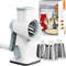 GrateMate 3in1 Rotary Cheese Grater  Manual Vegetable Slicer  Nut Grinder 8