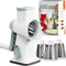 GrateMate 3in1 Rotary Cheese Grater Manual Vegetable Slicer Nut Grinder 8