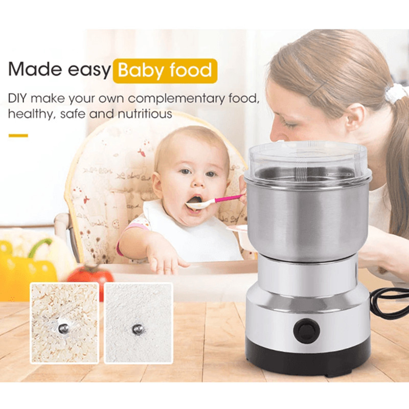 NutriGrind 4Blade Electric Grinder  HighSpeed Coffee Spice  Baby Food Mill 300ml 2