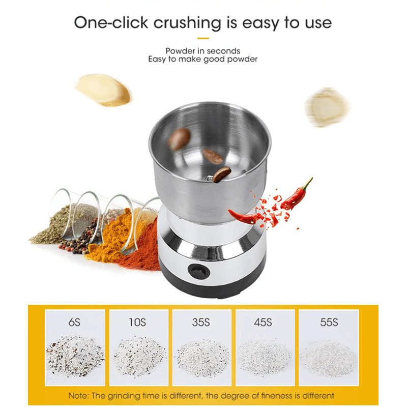 NutriGrind 4Blade Electric Grinder  HighSpeed Coffee Spice  Baby Food Mill 300ml 3