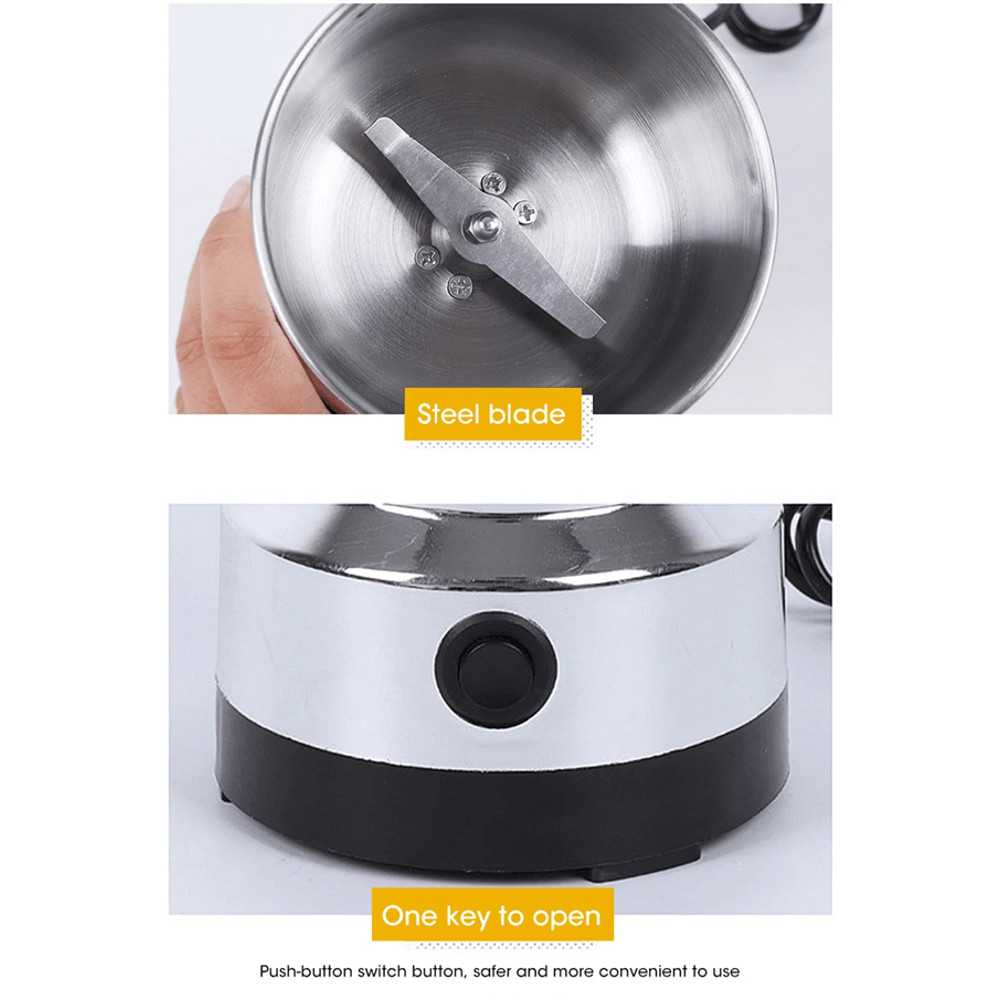 NutriGrind 4Blade Electric Grinder  HighSpeed Coffee Spice  Baby Food Mill 300ml 5