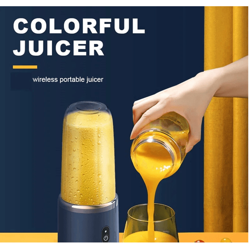 BlendGo Portable Smoothie Blender USB Rechargeable 6Blade Juicer Bottle 1