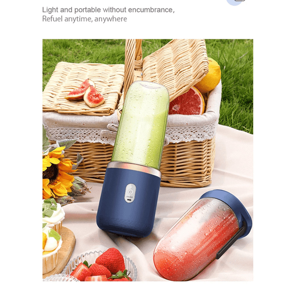 BlendGo Portable Smoothie Blender USB Rechargeable 6Blade Juicer Bottle 4