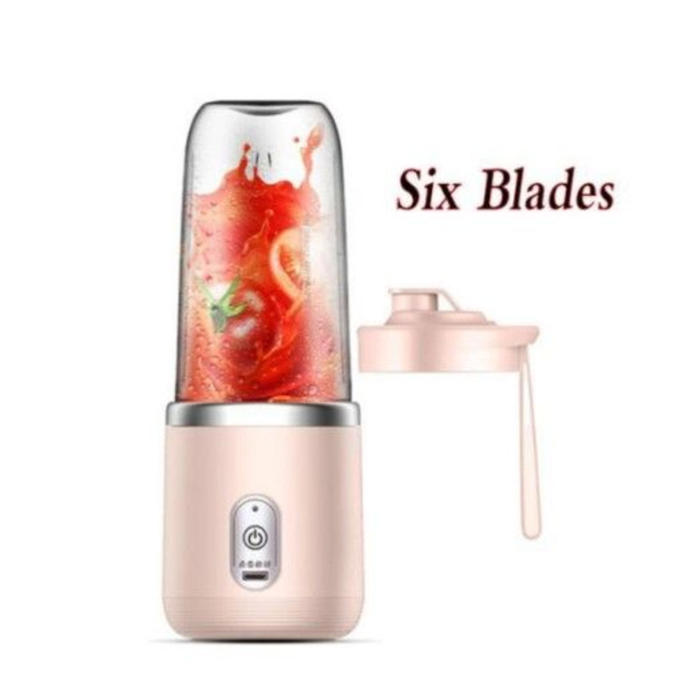 BlendGo Portable Smoothie Blender USB Rechargeable 6Blade Juicer Bottle 7