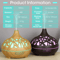 AuraMist Ultrasonic Aroma Diffuser  Wood Grain Cool Mist Humidifier With Remote  7Color LED 0