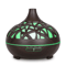 AuraMist Ultrasonic Aroma Diffuser Wood Grain Cool Mist Humidifier With Remote 7Color LED 6