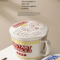 CozyServe Ceramic Noodle Bowl LargeCapacity Instant Ramen Bowl With Lid For Home Dorm Use 5