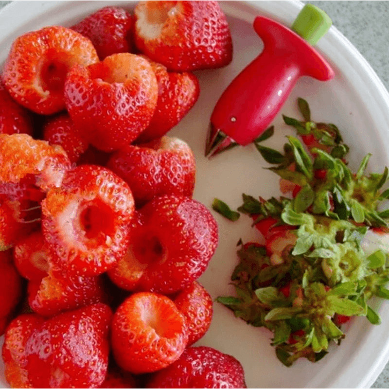 BerryPrep 3in1 Strawberry Slicer  Corer Huller  Fruit Cutter Tool For Salads And Desserts 2