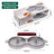 GrillMaster Aluminum Burger Press NonStick Hamburger Patty Maker With Wax Paper For BBQ Kitchen U 6