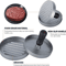 GrillMaster Aluminum Burger Press NonStick Hamburger Patty Maker With Wax Paper For BBQ Kitchen U 2