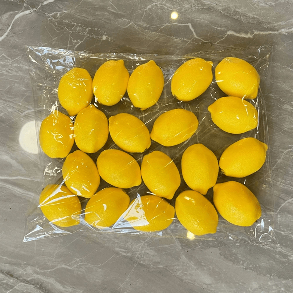 Realistic Artificial Lemons 20pcs Faux Yellow Fruit For Home Event Decor 1