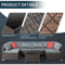 7Piece Outdoor Patio Furniture Set AllWeather PE Rattan Sectional Sofa With Table 4