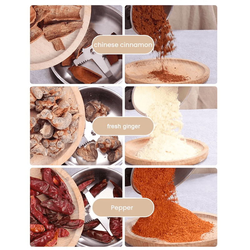 Electric Coffee And Spice Grinder Multifunctional Kitchen Mill For Beans Nuts Grains 2