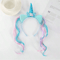 Unicorn Birthday Headband For Girls Colorful Hair Accessory For Parties Baby Showers 3