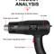 2000W Electric Heat Gun High Power Hot Air Tool With Adjustable Temperature For DIY Automotive In 8