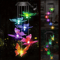 Solar ColorChanging Wind Chimes LED Butterfly Dragonfly Hummingbird Lights For Outdoor Garden 2