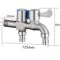 AquaFlow Stainless Steel Dual Outlet Faucet With Independent Controls For Bathroom And Bidet Use 0