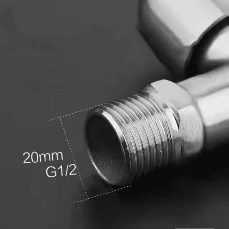 AquaFlow Stainless Steel Dual Outlet Faucet With Independent Controls For Bathroom And Bidet Use 2