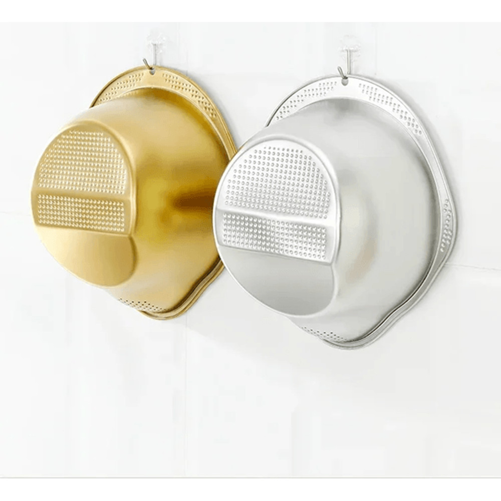 Stainless Steel Rice Washer Strainer Bowl 304 Kitchen Sieve For Rice Fruits And Vegetables 3