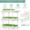 3Layer Hydroponic Growing System Kit 108Site Soilless Garden With FoodGrade PVC Pipes 5