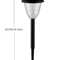 Decorative Solar Powered Pathway Light Waterproof LED Garden Lamp With Circle Shadow Effect 3