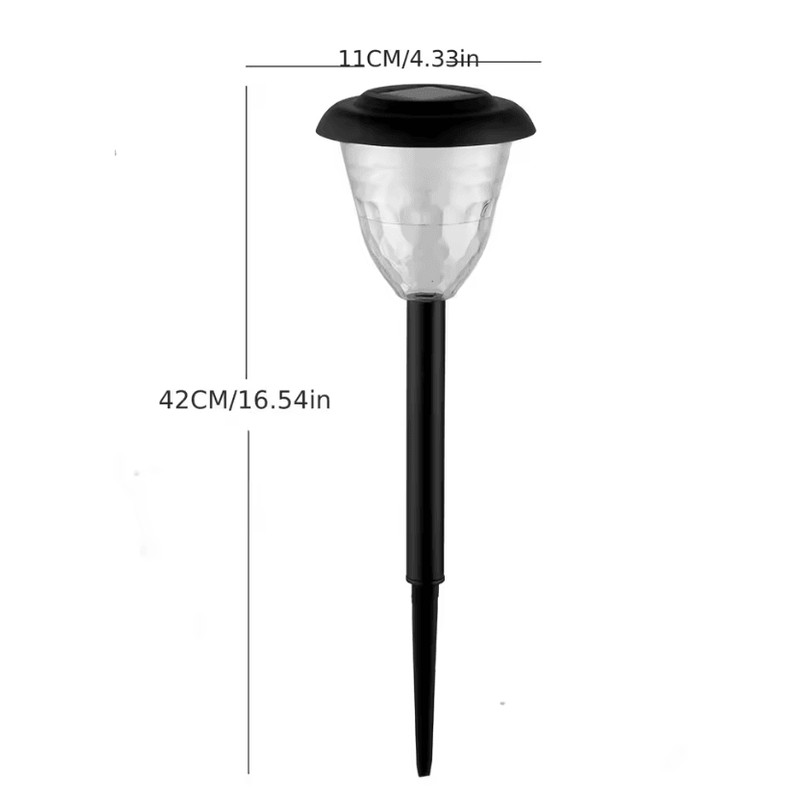 Decorative Solar Powered Pathway Light  Waterproof LED Garden Lamp With Circle Shadow Effect 3