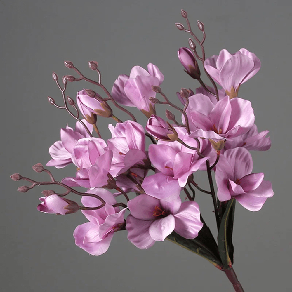 20Head Artificial Magnolia Flower Bouquet Realistic Silk Floral Stems For Home Decor Weddings And 2