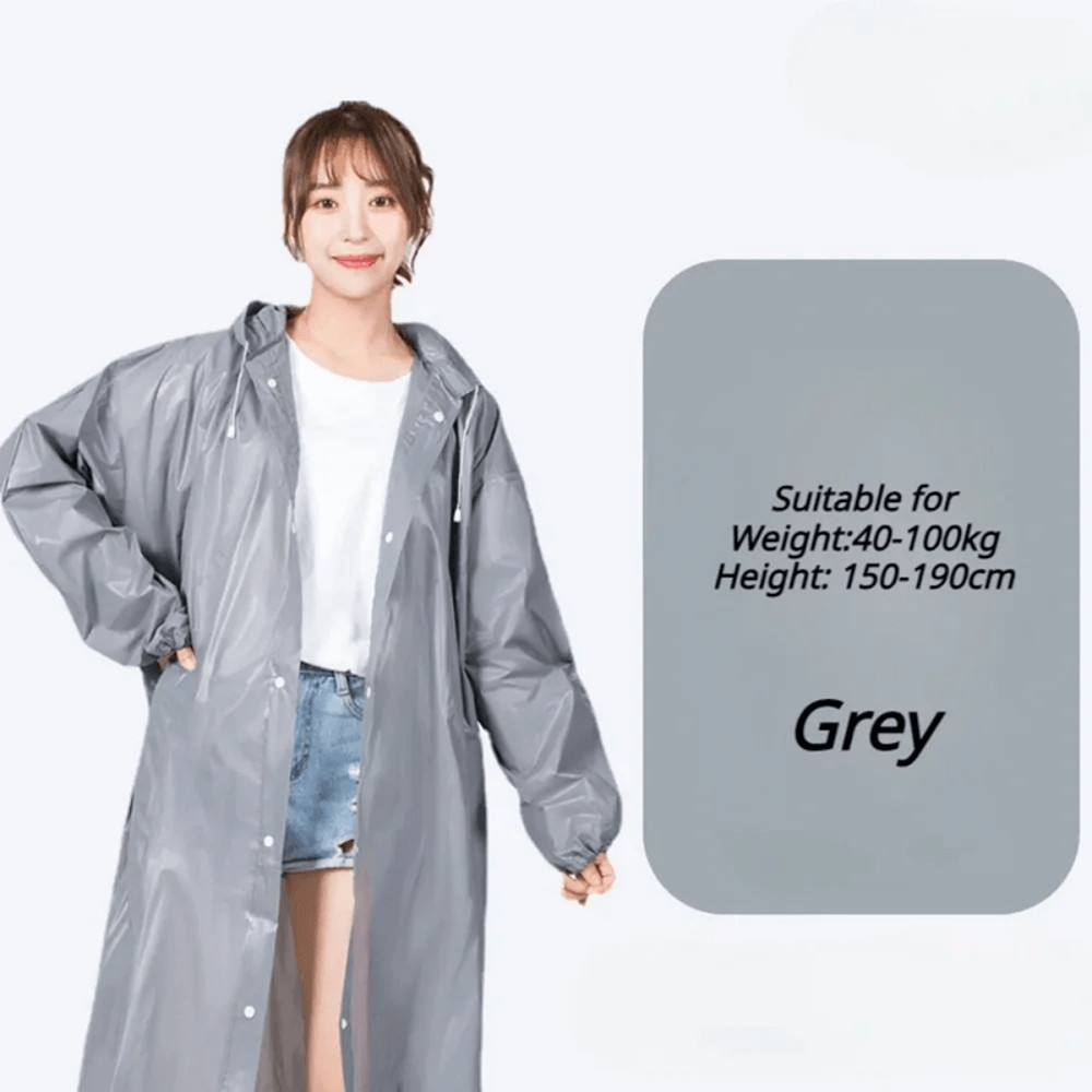 Portable Waterproof Travel Raincoat Lightweight Reusable Adult Poncho For Outdoor Emergency Use 5