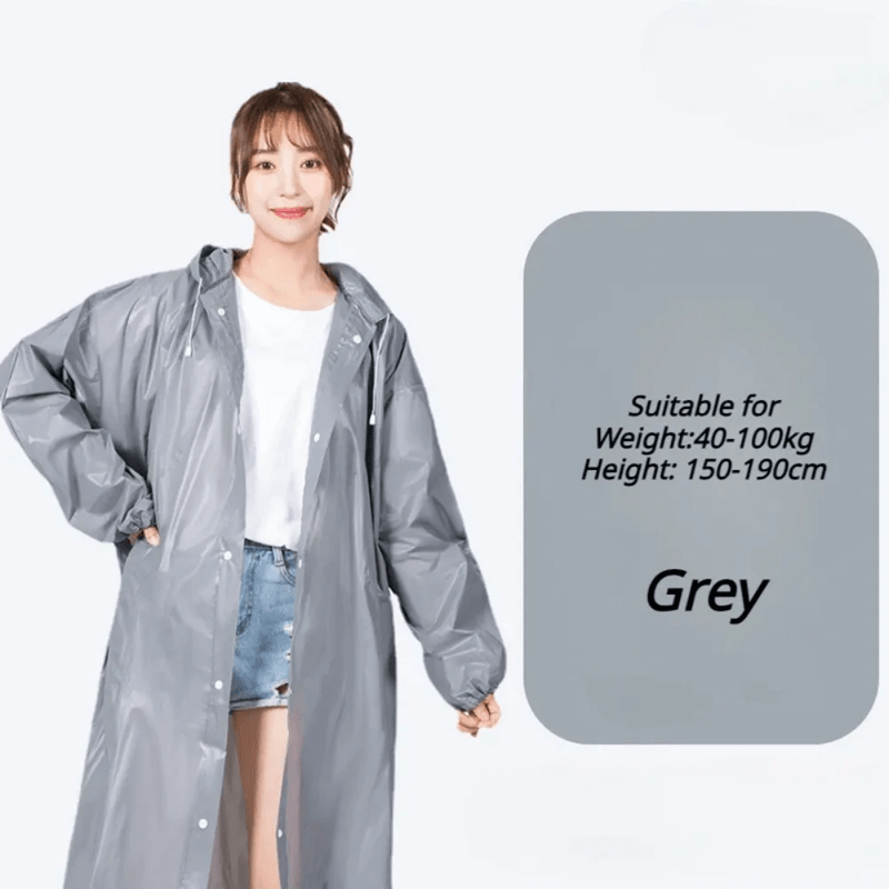 Portable Waterproof Travel Raincoat Lightweight Reusable Adult Poncho For Outdoor Emergency Use 5