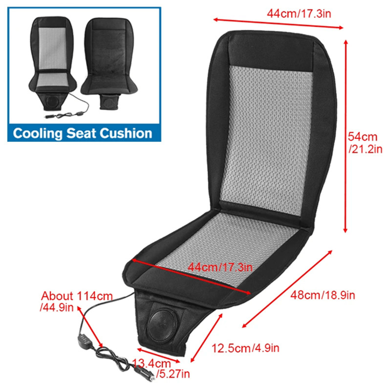 CoolDrive 12V Car Seat Cooling Cushion Ventilated Summer Comfort With 8 Fan Airflow 4