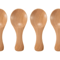 Mini Wooden Spice Spoons Set Of 4 Natural ShortHandle Scoops For Kitchen Tea And Condiments 7